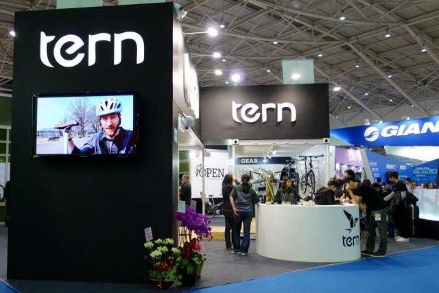 A New York Tern dealer, NYCeWheels, supplied video for Tern's booth at the Taipei Bike Show.